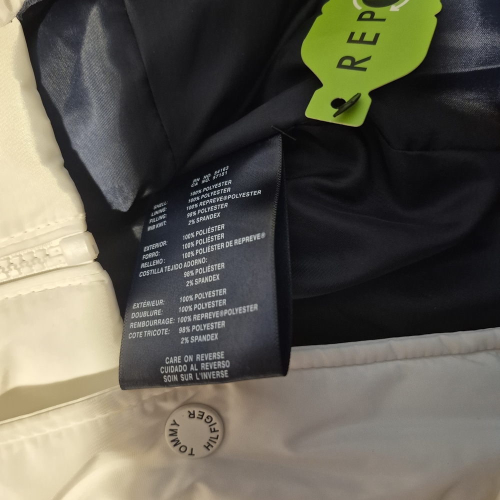 M Tommy Hilfiger White Puffer Jacket WOMANS - Picture 12 of 13